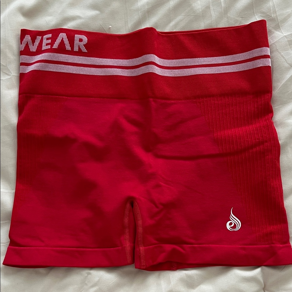 Ryderwear Red High-Waisted Shorts
